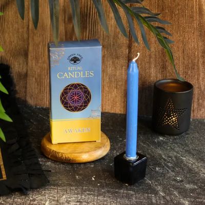 Bougies Rituel bleu ciel - Eveil spirituel - Lot de 10 pcs Bougies Rituel bleu ciel - Eveil spirituel - Lot de 10 pcs
