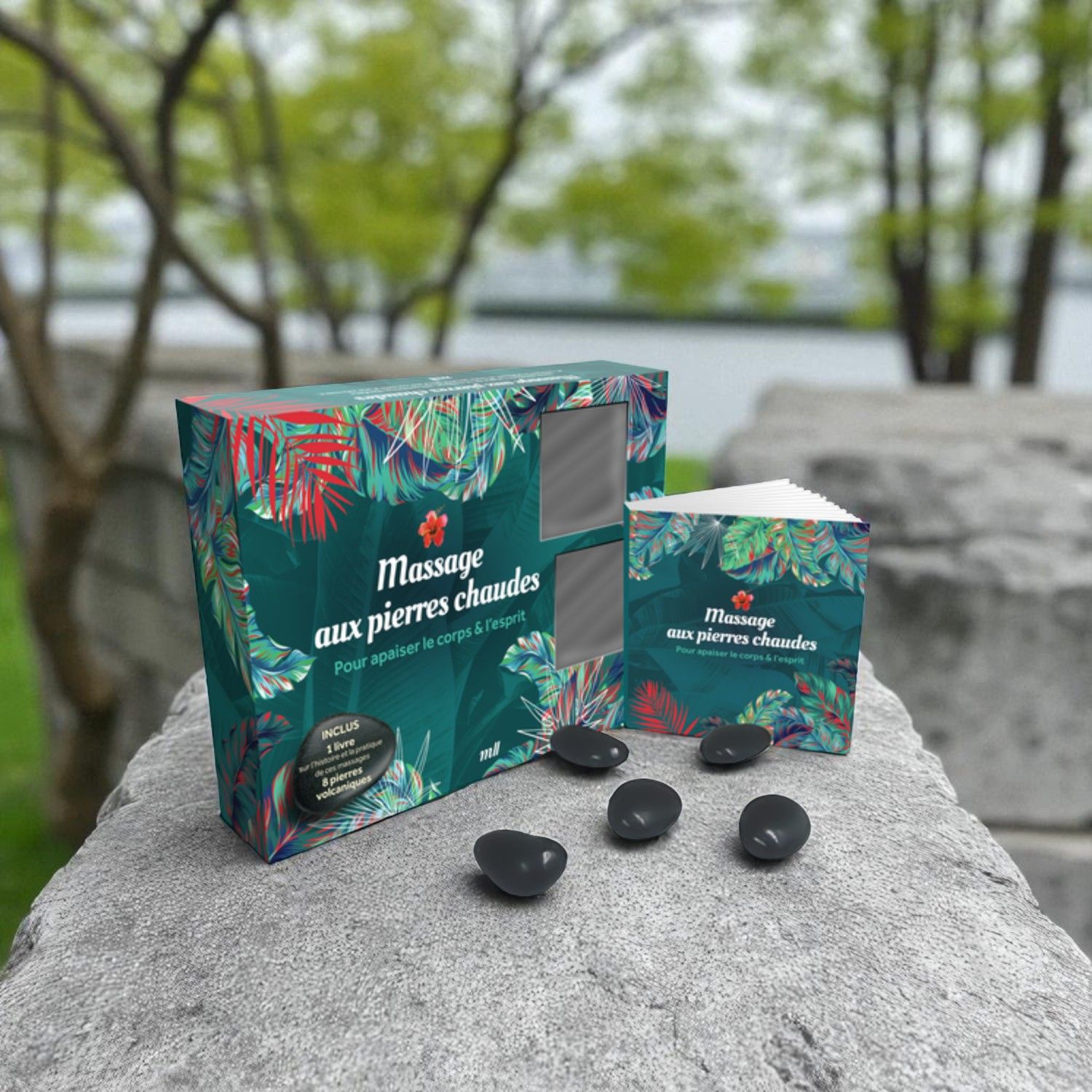 Massage aux pierres chaudes - coffret