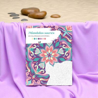 Mandalas sacrés - 45 coloriages mystères - Sandrine Fourrier - Livre