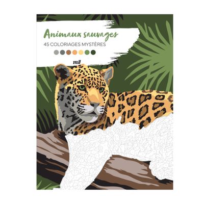 Coloriages mystères - Animaux sauvages - Mercileslivres - Livre