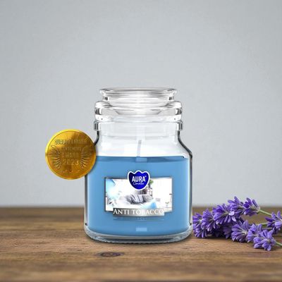 Bougie Parfumée Anti-Tabac – Aura Candles - 28h