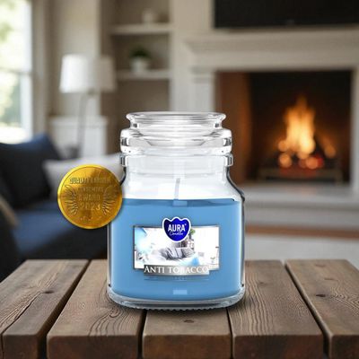 Bougie Parfumée Anti-Tabac – Aura Candles - 28h