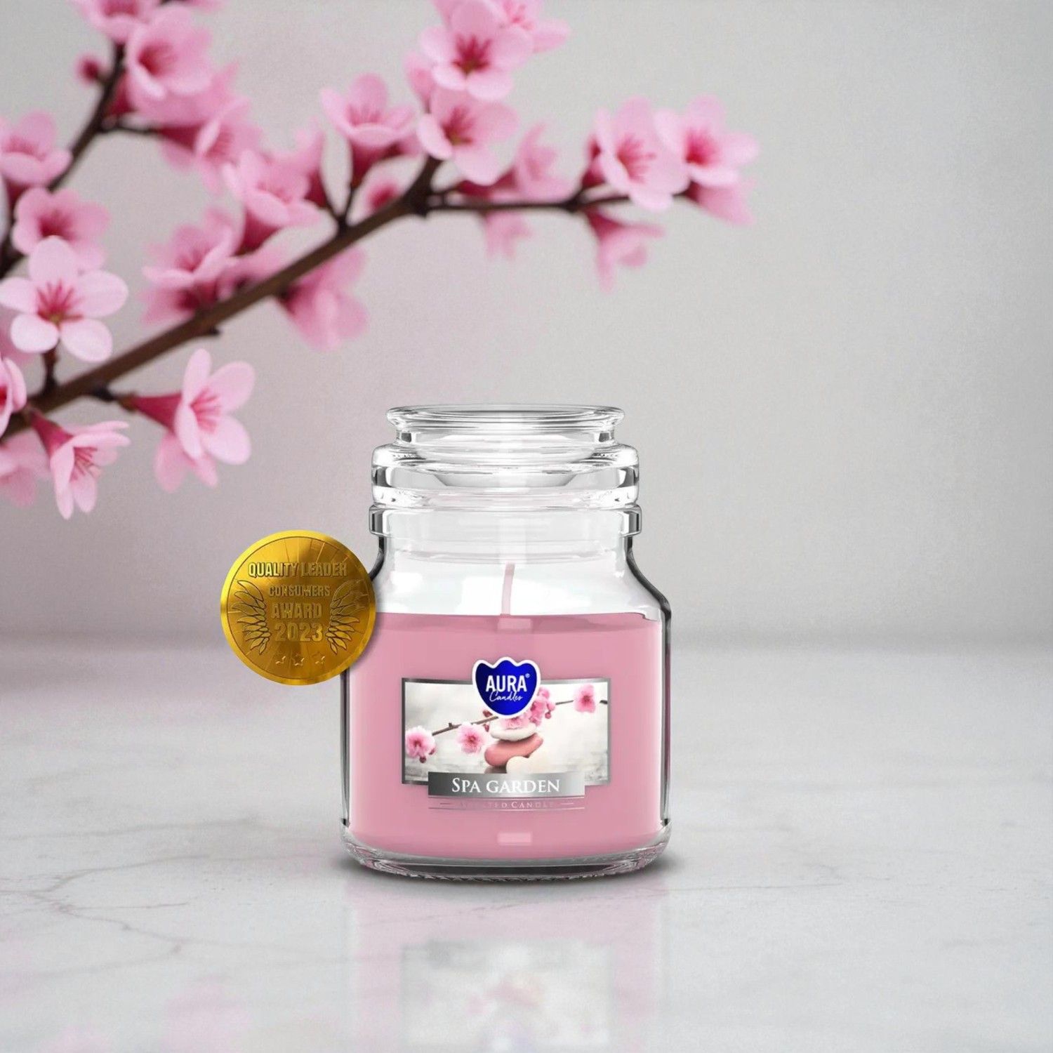 Bougie Parfumée Spa Garden – Aura Candles - 28h Bougie Parfumée Spa Garden – Aura Candles - 28h