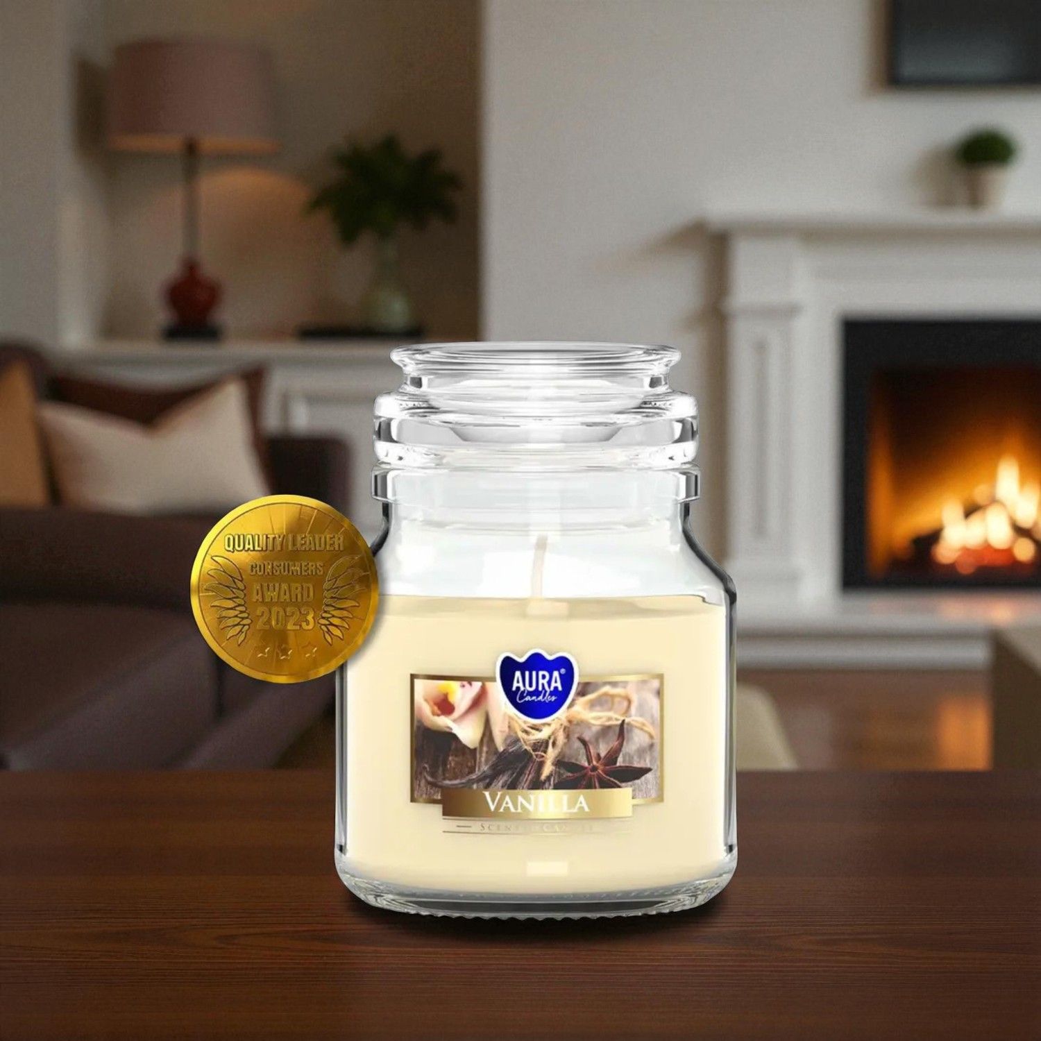 Bougie Parfumée Aura Candles – Vanille - 28h