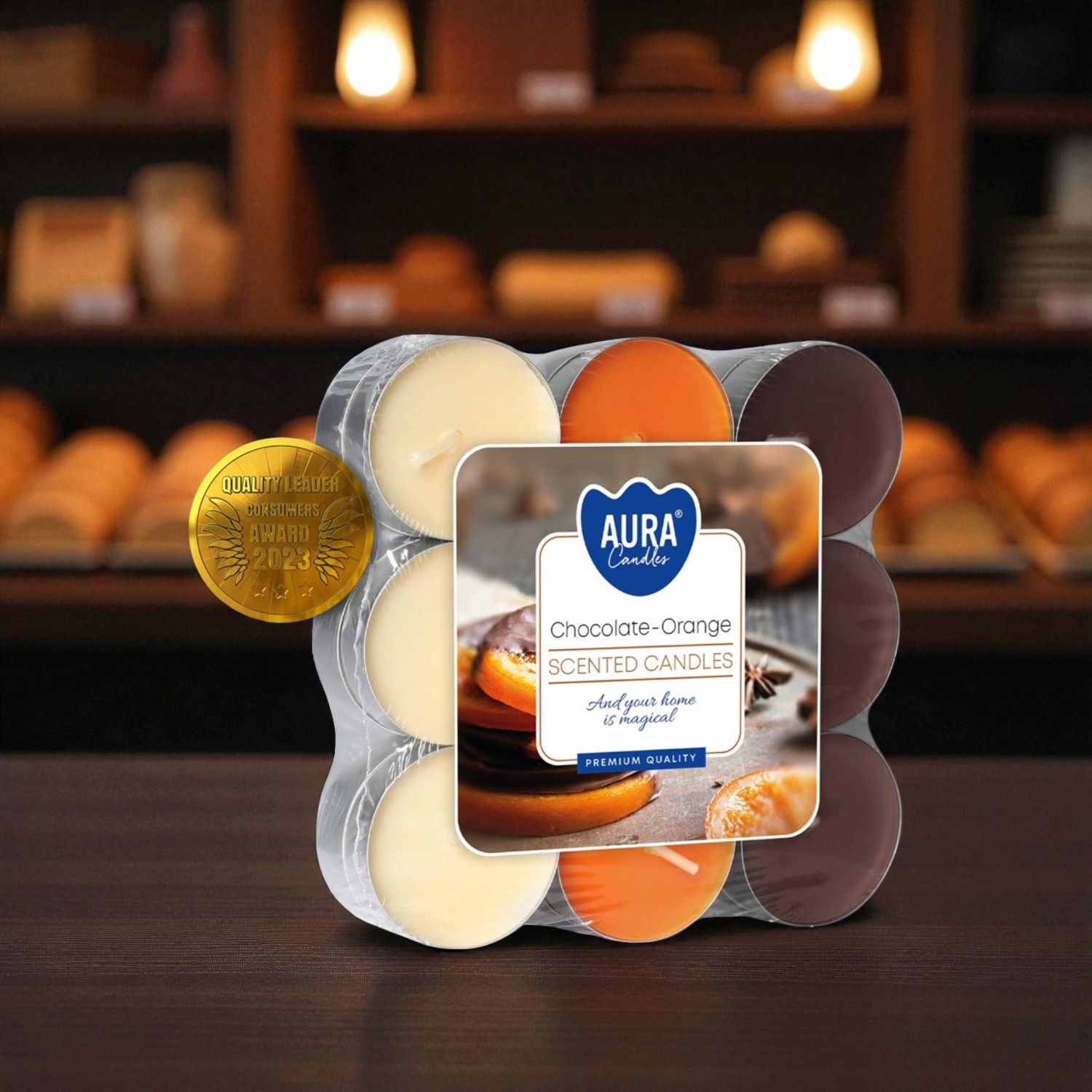 Bougies Chauffe-Plat Parfumées Chocolat &amp; Orange – Aura Candles