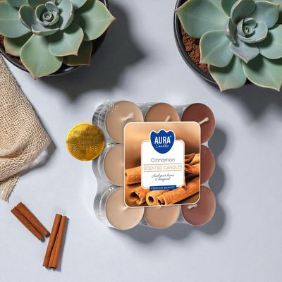 Bougies Chauffe-Plat Parfumées Cannelle – Aura Candles