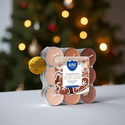 ​Bougies Chauffe-Plat Parfumées Pain d’Épice – Aura Candles