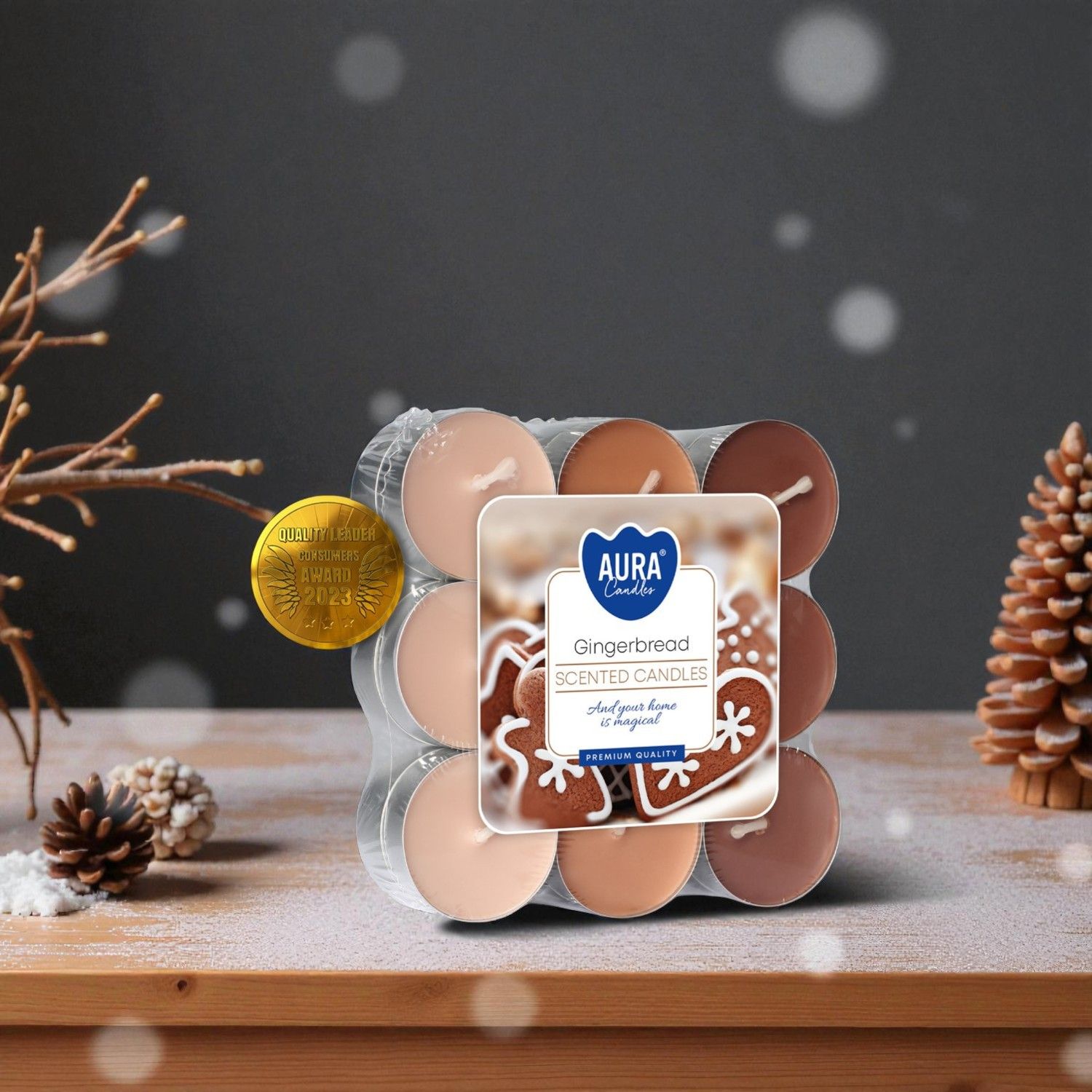 ​Bougies Chauffe-Plat Parfumées Pain d’Épice – Aura Candles