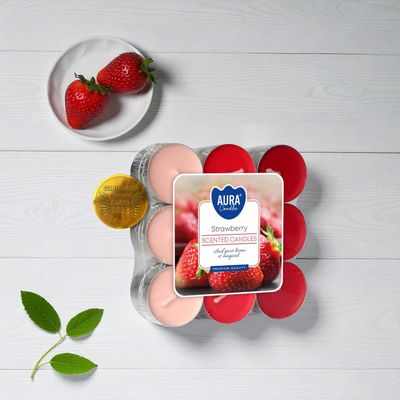 Bougies Chauffe-Plat Parfumées Strawberry – Aura Candles