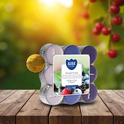 Bougies Chauffe-Plat Parfumées Fruits des Bois – Aura Candles