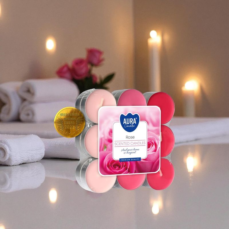 ​Bougies Chauffe-Plat Parfumées Roses – Aura Candles