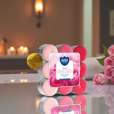​Bougies Chauffe-Plat Parfumées Roses – Aura Candles