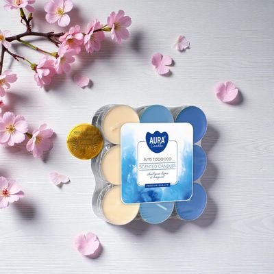 ​Bougies Chauffe-Plat Parfumées Anti-Tabac – Aura Candles