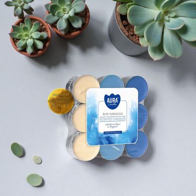 ​Bougies Chauffe-Plat Parfumées Anti-Tabac – Aura Candles