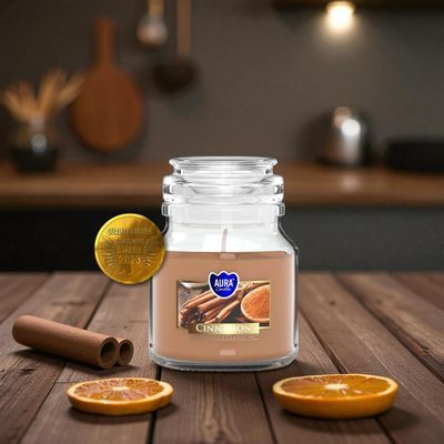 Bougie Parfumée Cannelle – Aura Candles - 28h
