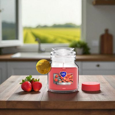 Bougie Parfumée Fraise – Aura Candles - 28h