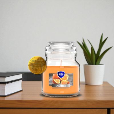 Bougie Parfumée Orange – Aura Candles - 28h