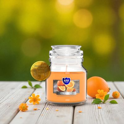 Bougie Parfumée Orange – Aura Candles - 28h