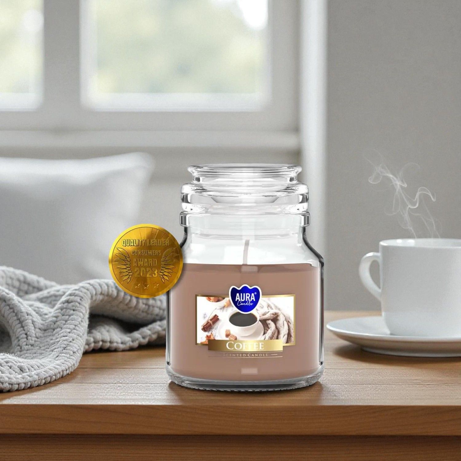 ​ Bougie Parfumée Café – Aura Candles - 28h