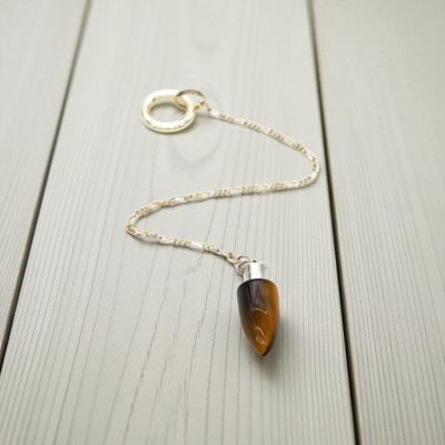 Pendule des Druides en Œil de Tigre