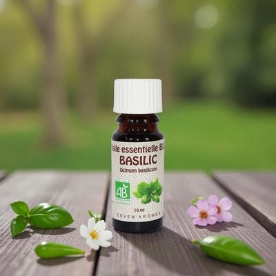Huile essentielles Bio Basilic - 10ml - Céven Arômes