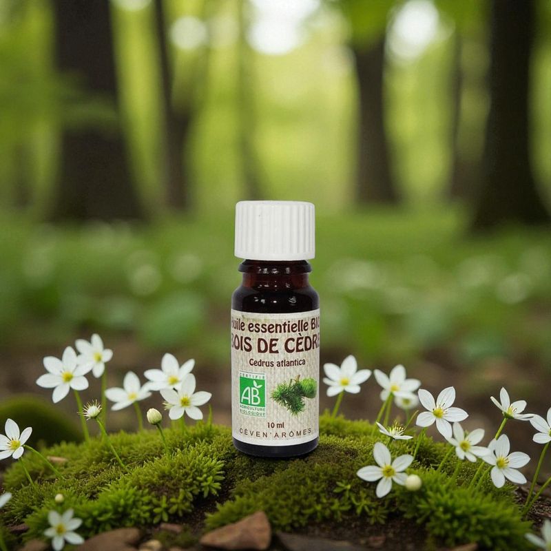 Huile essentielle Bio de Bois de cèdre - 10ml - Céven Arômes