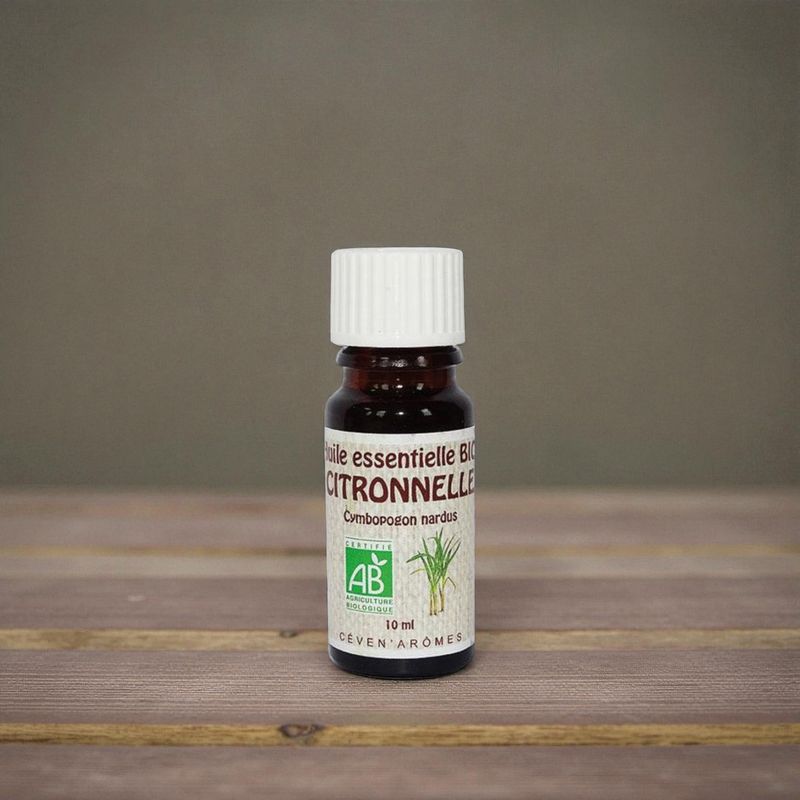 Huile essentielle Bio Citronnelle de java - 10ml - Céven Arômes
