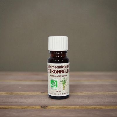 Huile essentielle Bio Citronnelle de java - 10ml - Céven Arômes