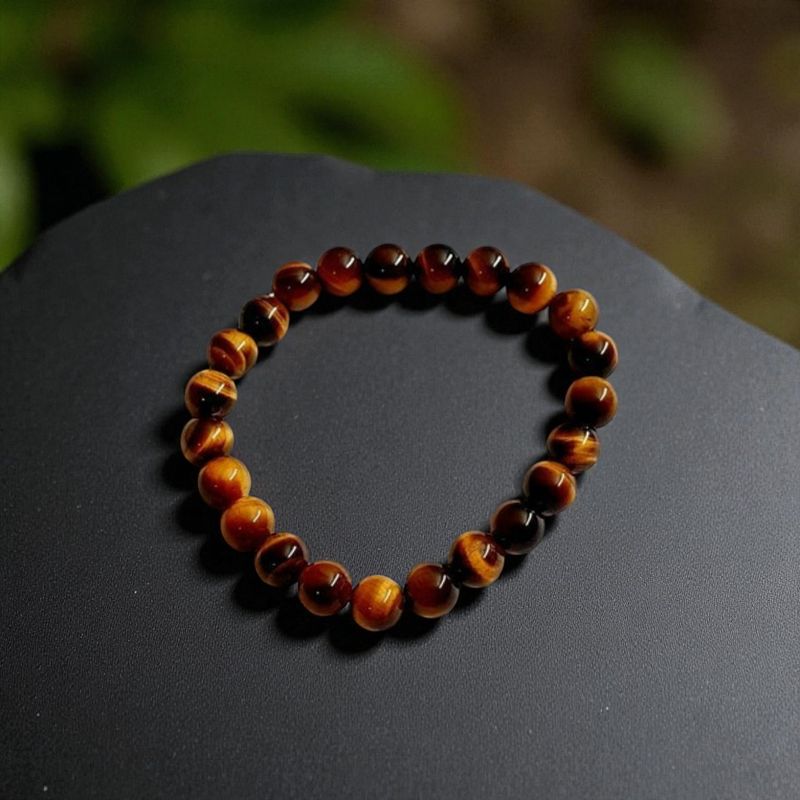 Bracelet œil de tigre 8mm - Protection – Énergie – Confiance en soi – Stabilité