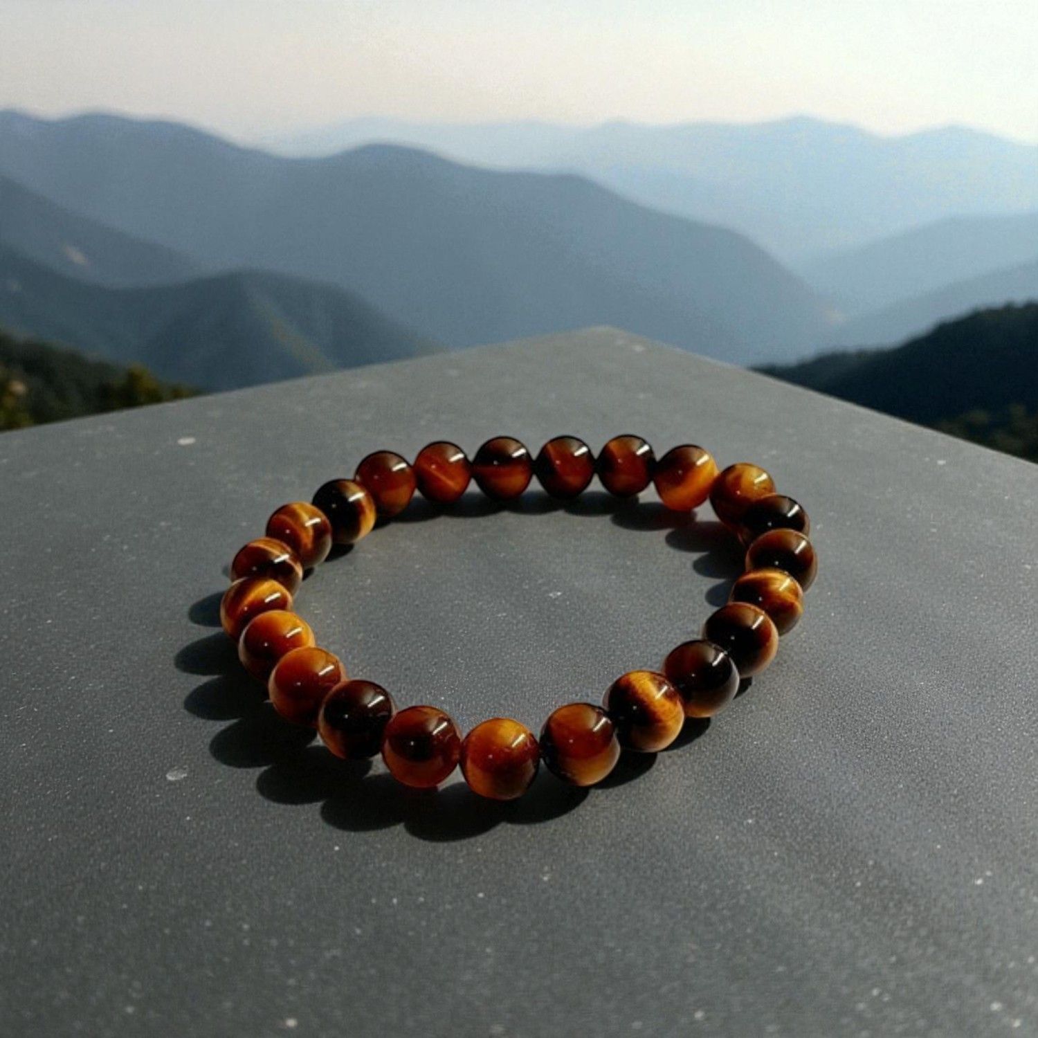Bracelet œil de tigre 8mm - Protection – Énergie – Confiance en soi – Stabilité