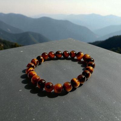 Bracelet œil de tigre 8mm - Protection – Énergie – Confiance en soi – Stabilité