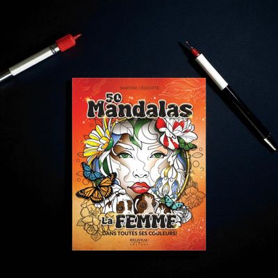 50 mandalas - la femme dans toutes ses couleurs ! - Livre - Martine Cédilotte