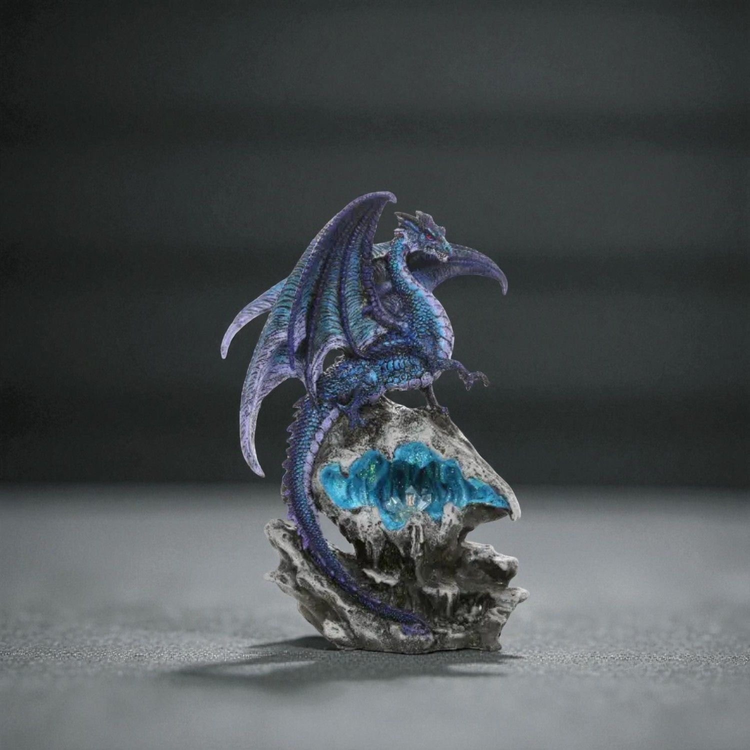 Figurine Dragon du Mat – Bleu Violet