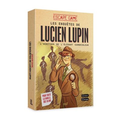 Escape Game - Les Enquêtes de Lucien Lupin - L'héritier de l'élégant cambrioleur - Laurence Cluzel