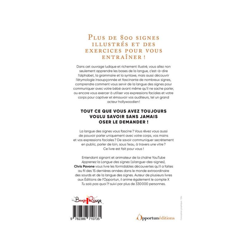 Apprenez facilement la langue des signes - Livre - Chris Pavone