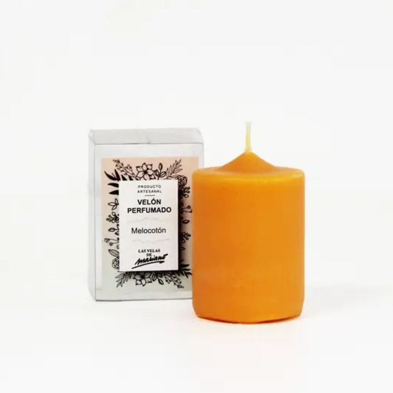 Mini Bougie Artisanale Parfumée Pêche Mini Bougie Artisanale Parfumée Pêche - Las Velas de Mariano