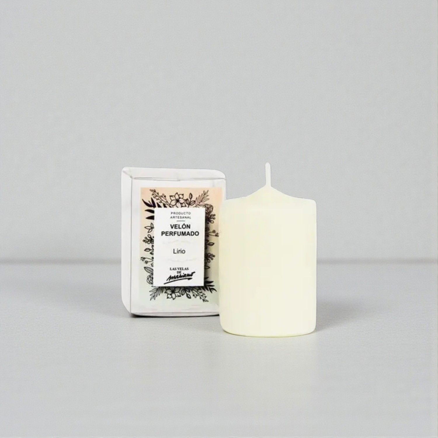 Mini Bougie Artisanale Parfumée Lys - Las Velas de Mariano