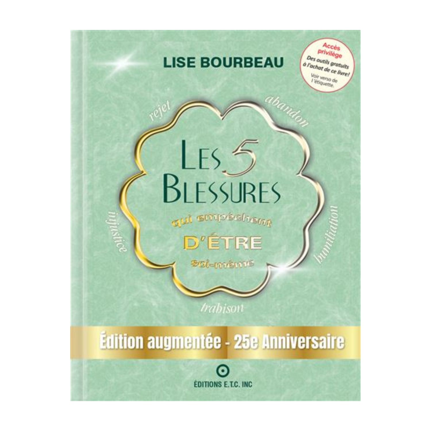 Les 5 Blessures qui empêche d'être soi-même - Livre - Lise Bourbeau