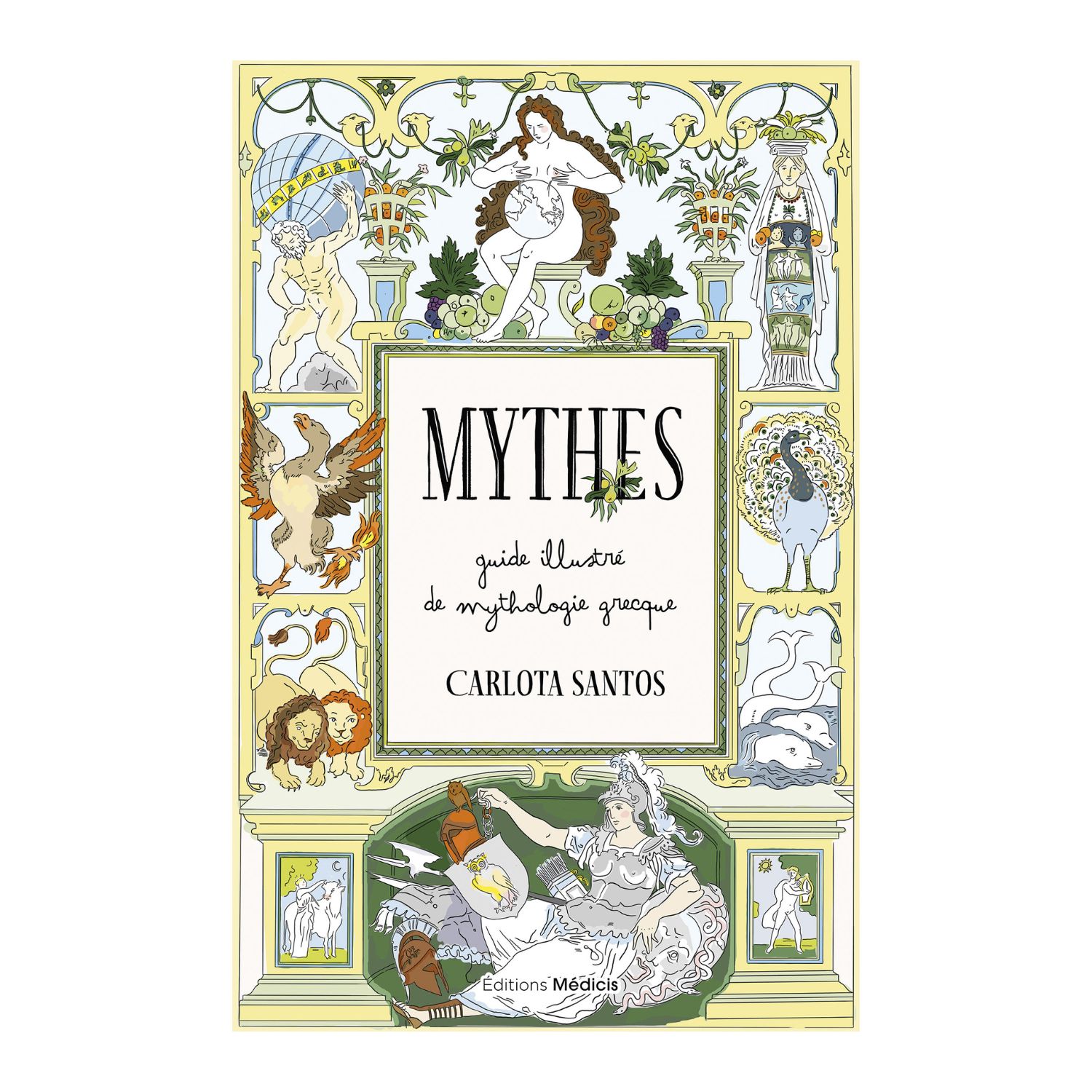 Mythes - Guide illustré de mythologie grecque - Livre - Carlota Santos