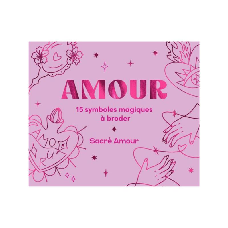 Amour - 15 symboles magiques à broder, sacré Amour - coffret - Paola Pardo