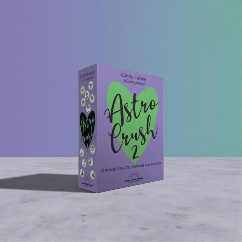 Astro Crush 2 - 52 nouvelles cartes divinatoires pour ton cœur - Cartes Oracle - Cindy Leone