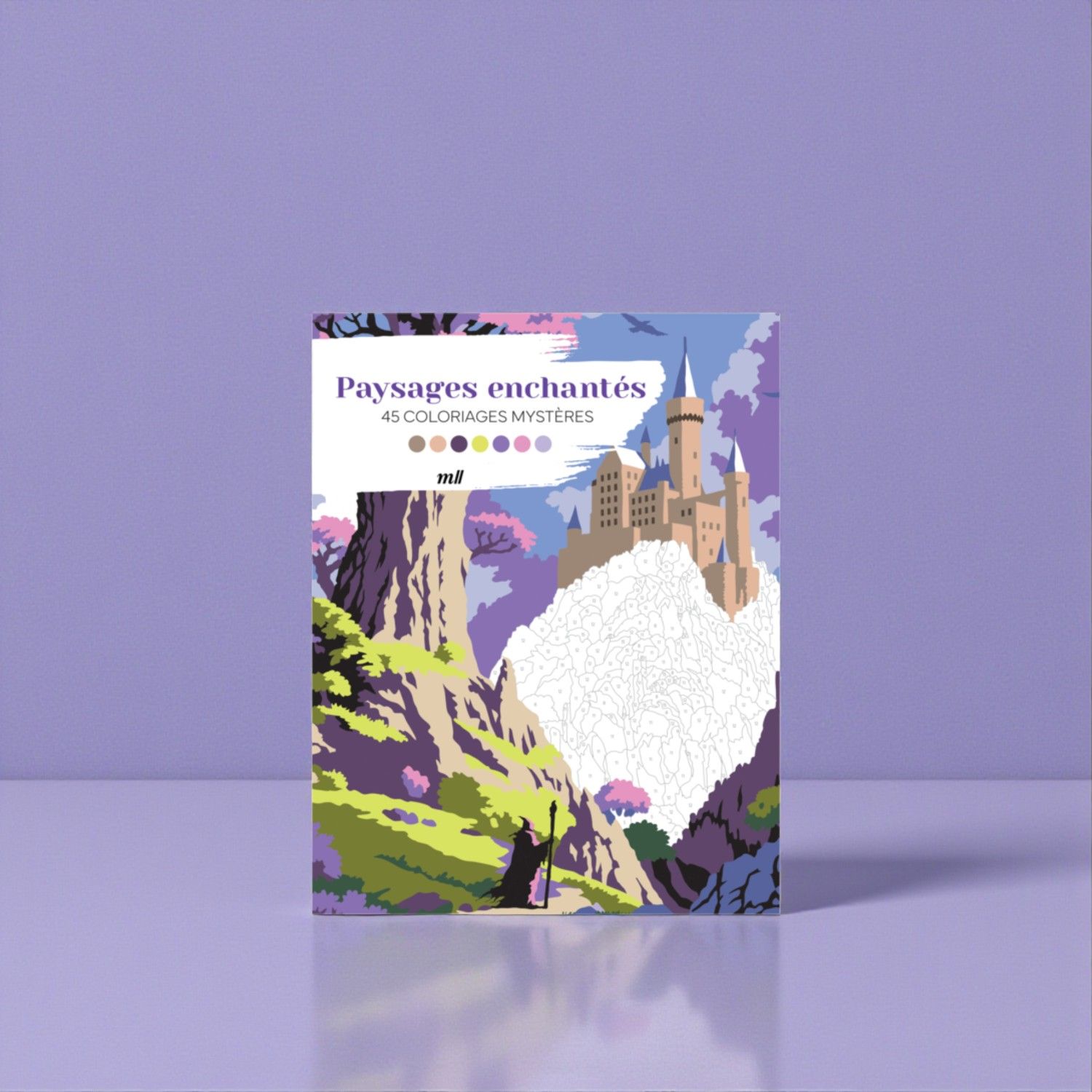 Paysages enchantés - 45 coloriages mystères - Livre - Alexis Ferrol