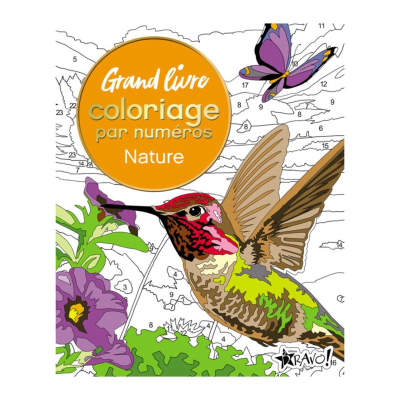Grand livre de coloriage par numéros - Nature Grand livre de coloriage par numéros - Nature - Livre - David Woodroffe