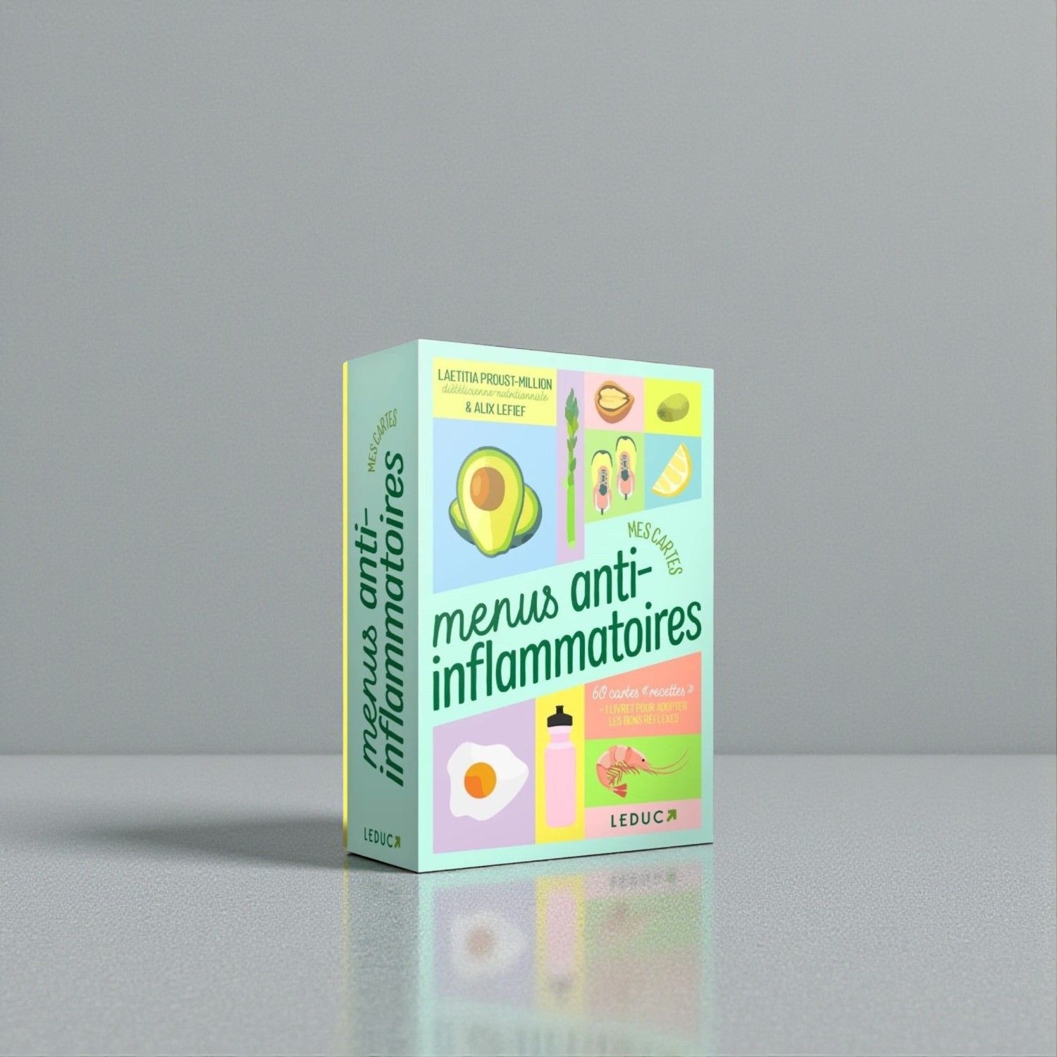 Mes cartes menus anti-inflammatoires - Coffret - Laetitia Proust-Millon &amp; Alix Lefief-Delcourt