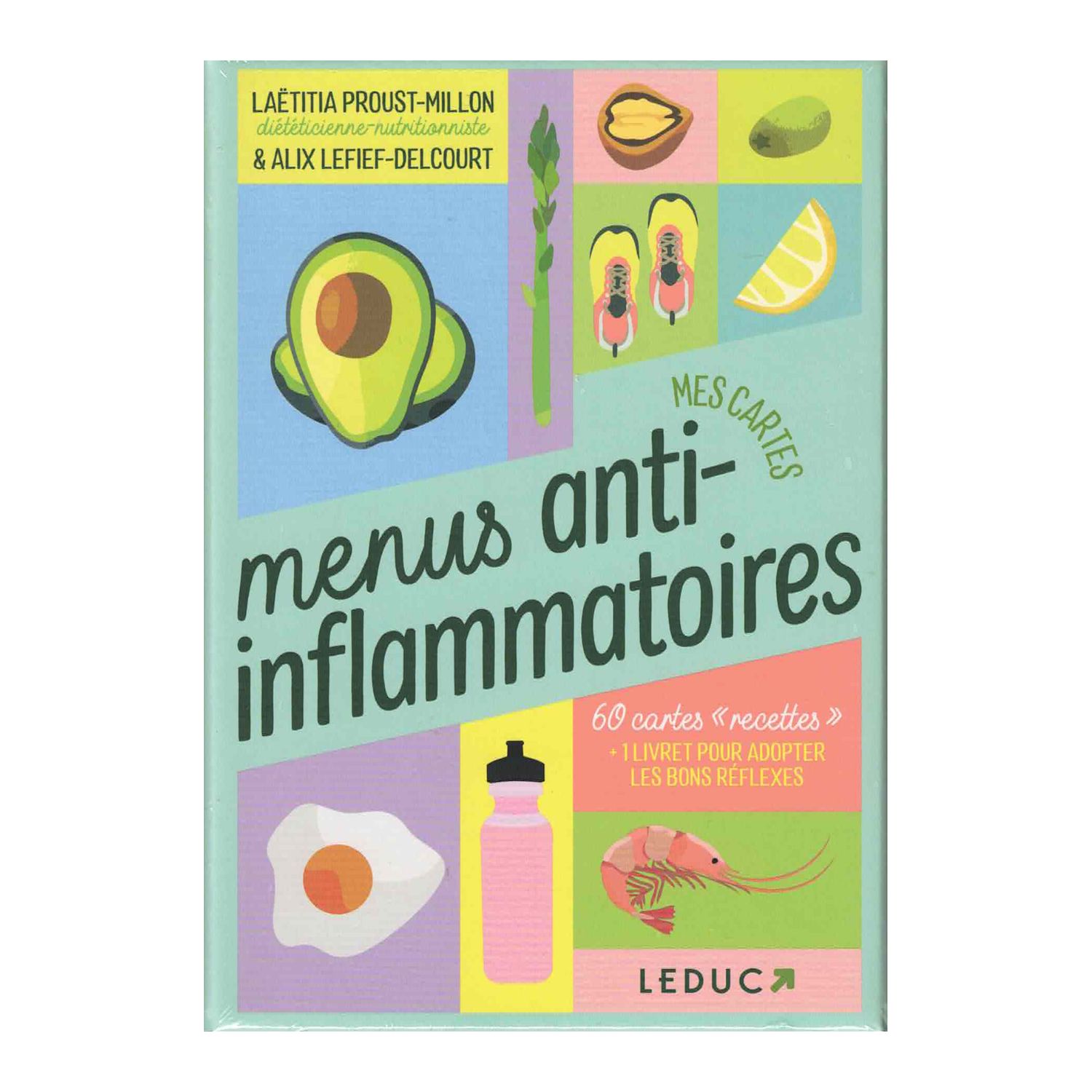 Mes cartes menus anti-inflammatoires - Coffret - Laetitia Proust-Millon &amp; Alix Lefief-Delcourt