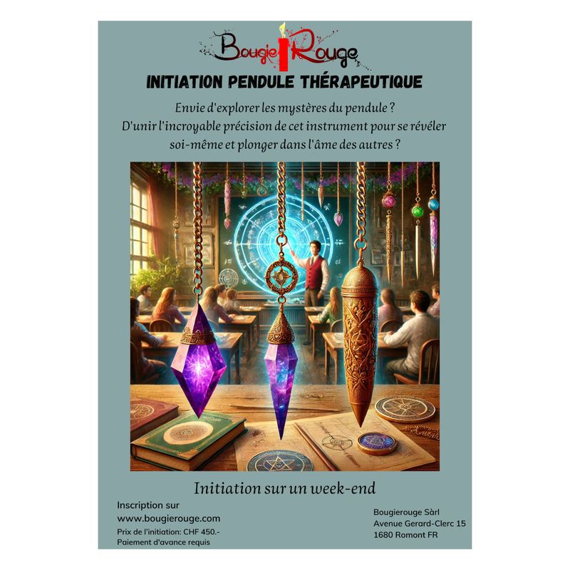 Initiation pendule thérapeutique Module 1 - 27 et 28 juin 2026