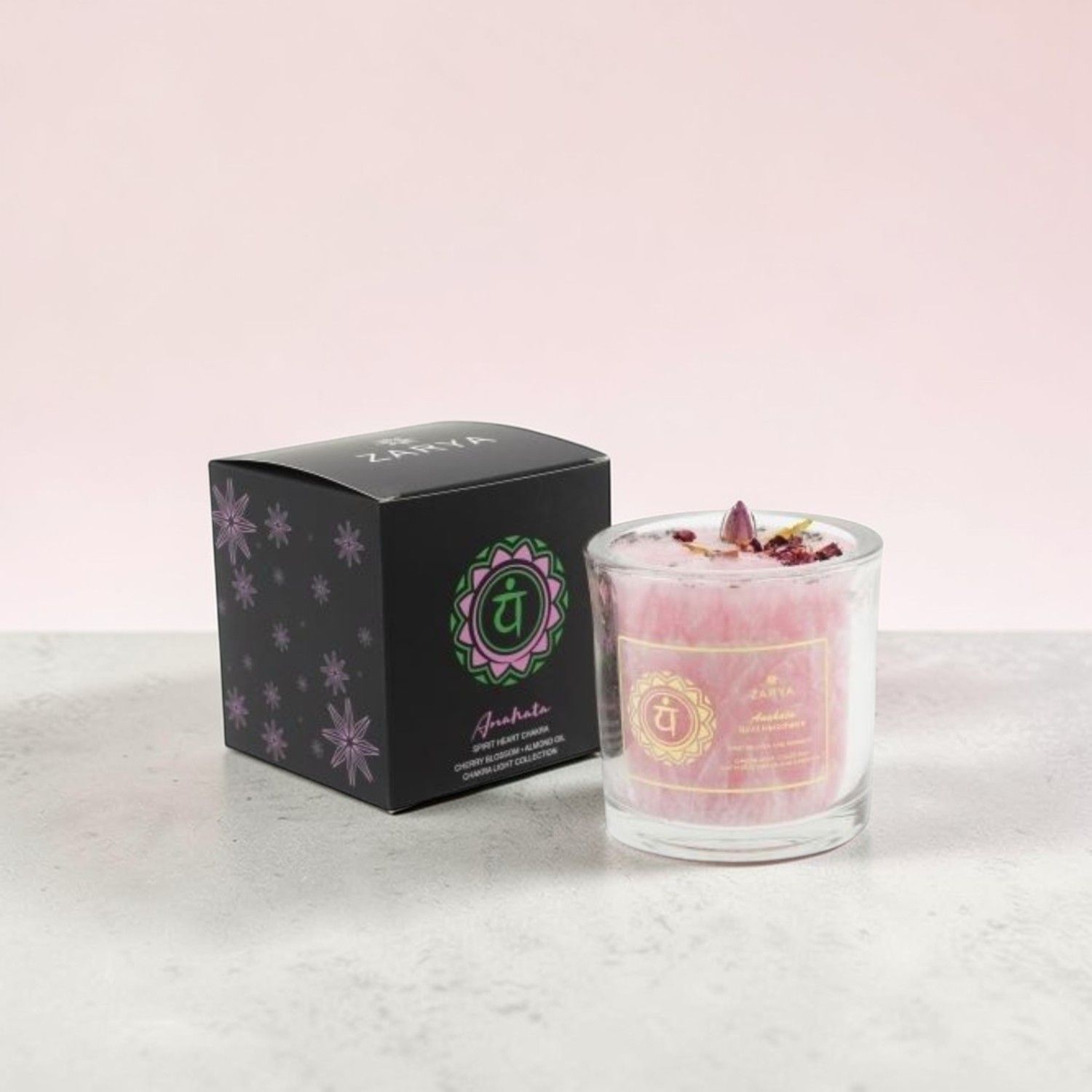 Bougie parfumée chakra du coeur spirituel - Zarya