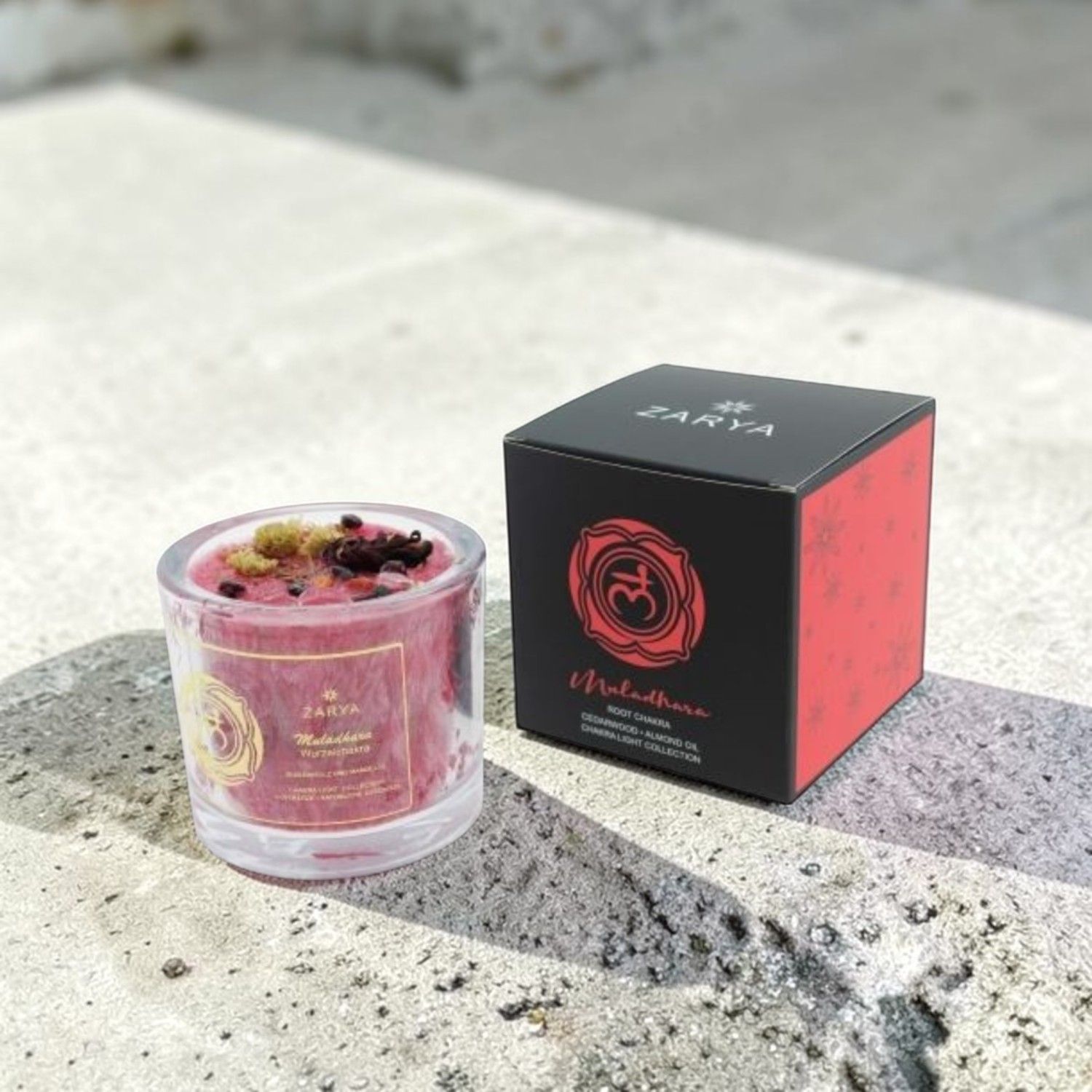 Bougie parfumée chakra racine - Zarya