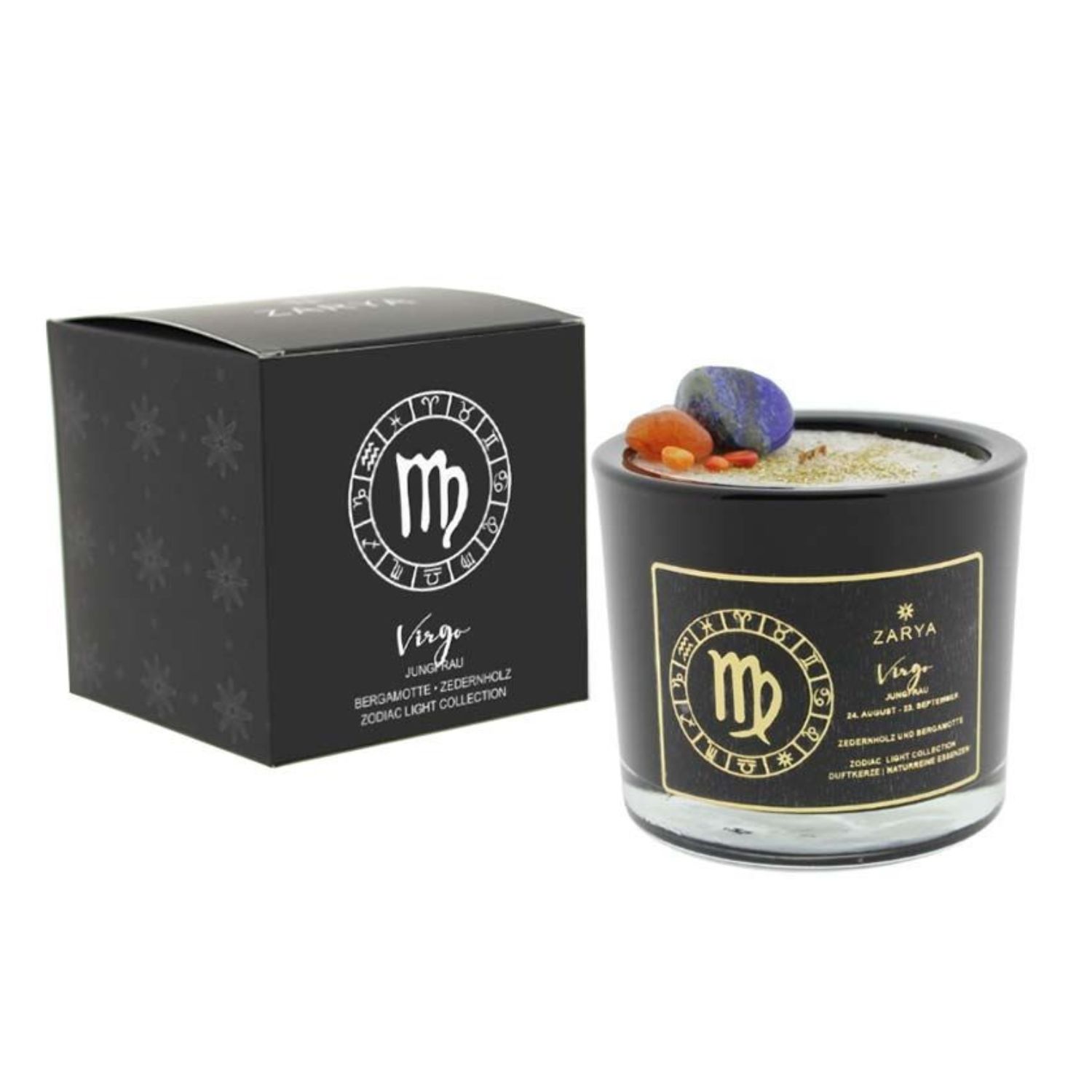 Bougie parfumée signe astrologique vierge - Zarya