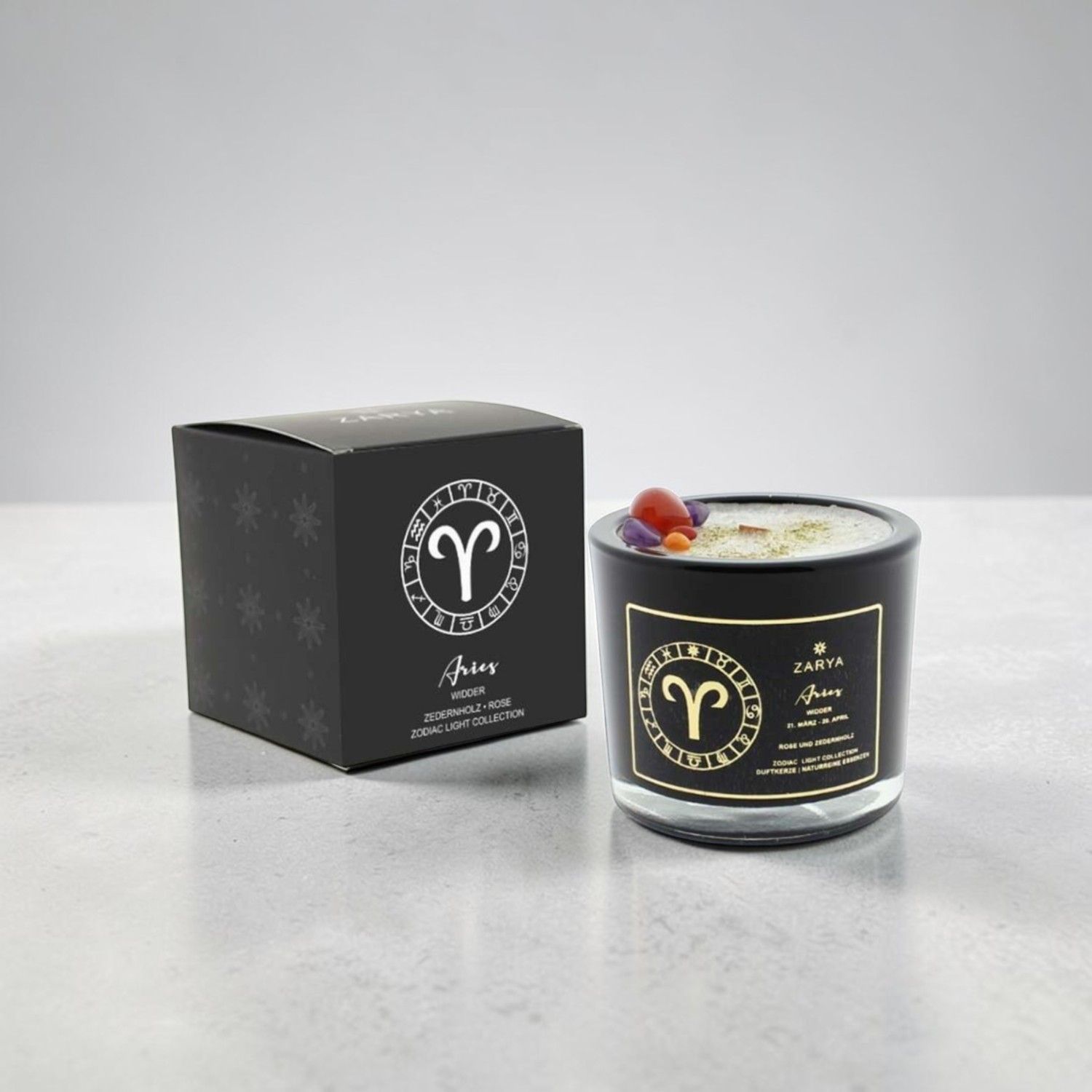Bougie parfumée signe astrologique bélier - Zarya Bougie parfumée signe astrologique bélier - Zarya